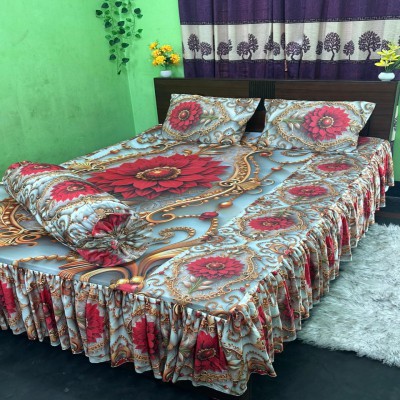 3D কুচি বিছানা চাদর