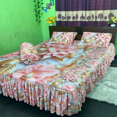 3D কুচি বিছানা চাদর