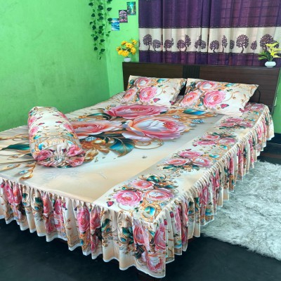 3D কুচি বিছানা চাদর