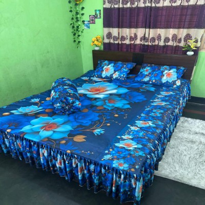 3D কুচি বিছানা চাদর