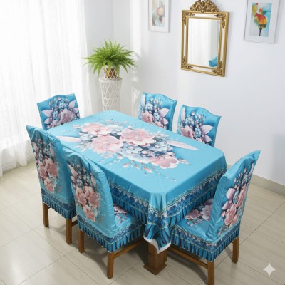 ফুল চেয়ারে কুচি করা টেবিল কভার সেট