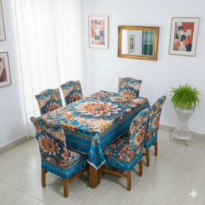 ফুল চেয়ারে কুচি করা টেবিল কভার সেট