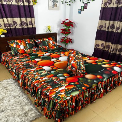 3D কুচি বিছানা চাদর