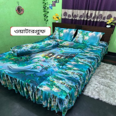 3D ওয়াটারপ্রুফ কুচি বেডশিট